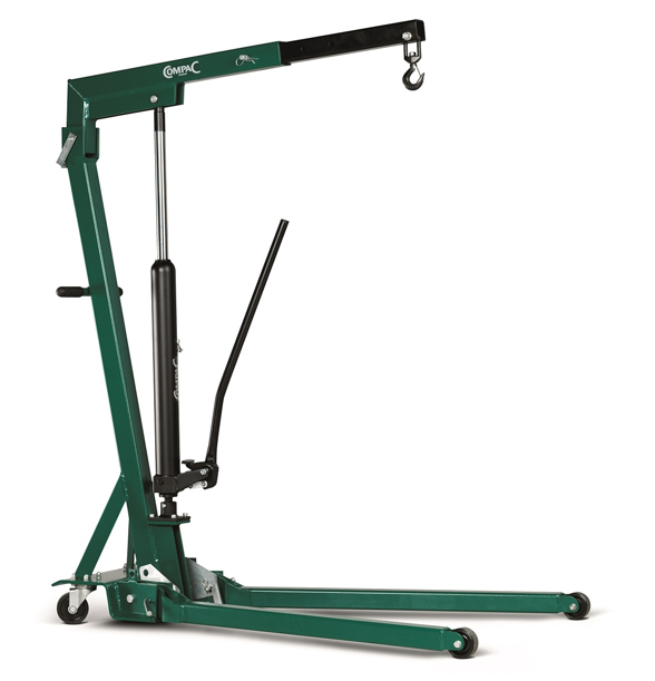 Compacin moottorinostin on kääntyvällä hydraulisella sylinterillä, ja sitä voidaan käyttää edestä, takaa sekä sivuilta. Niissä on myös jousikuormitetut alaslaskuventtiilit sekä hiljaiset polyuretaanipyörät. Kuulalaakeroitujen pyörien ansiosta nostinta voidaan liikutella myös taakan kanssa.