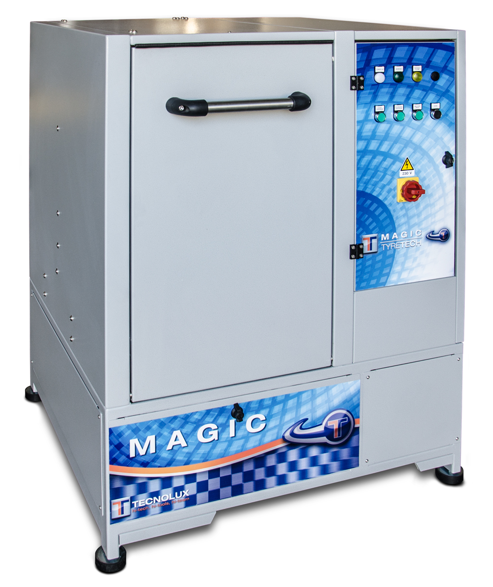 Renkaanpesukone Tecnolux Magic saavuttaa korkean suorituskyvyn tulokset hyvin pienessä tilassa.