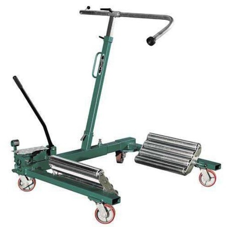 Rengasnostin työkoneiden ja traktoreiden suurten renkaiden siirtämiseen ja nostoon. Nostokapasiteetti 1 600 kiloa.