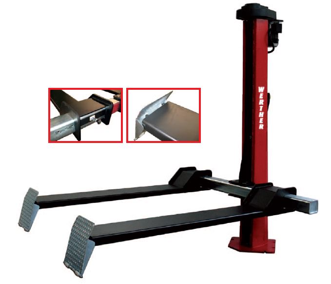 Erittäin monipuolinen yksipilarinostin on esimerkiksi kätevä ruohonleikkurinostin, mopoautonostin, mottorikelkkanostin tai vaikka mönkijänostin.