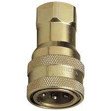 Naaraspuolinen pikaliitin, takaiskuventtiilillä, kierre G 1” (m)