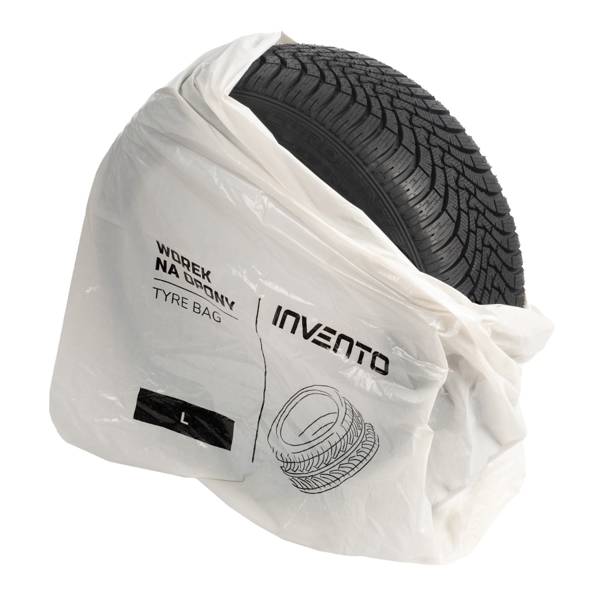 INVENTO tire bag - L, 1000x1000mm, pack of 10pcs !TIPTOPOL! (available)